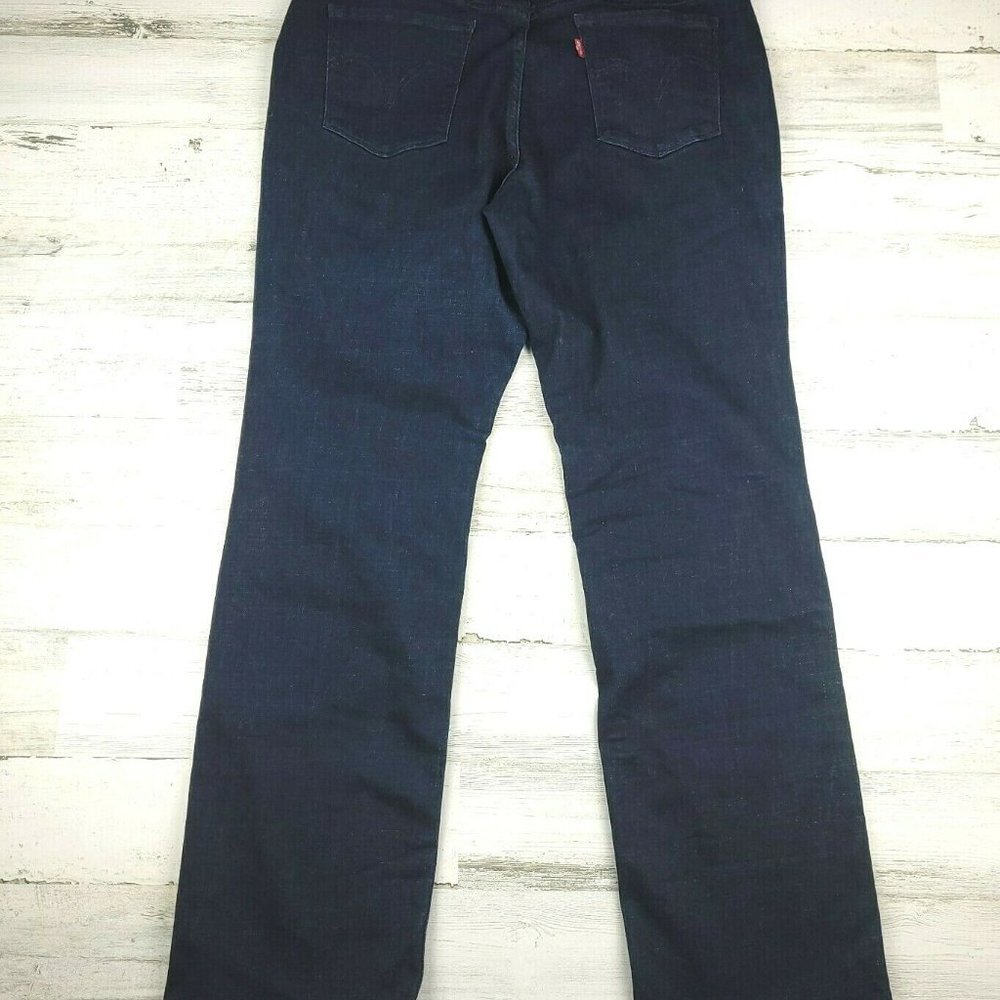 Levi's 505 Womens Straight Leg Denim Jeans Mid Rise Size 33 (34x32) EUC - Picture 2 of 11